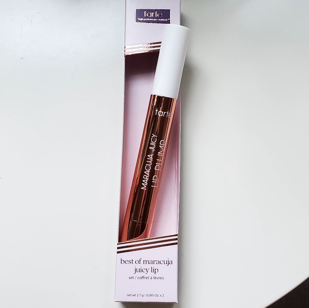 tarte Maracuja Juicy Lip Plump Rose Quartz Shimmer Glass - Picture 2 of 7